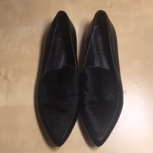 Vince Nikita Calf Hair and Leather Loafers